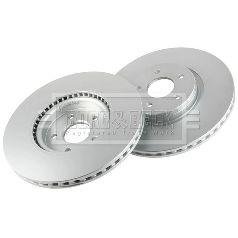 Borg & Beck 2 x Vented Front Brake Discs BBD5348-x2
