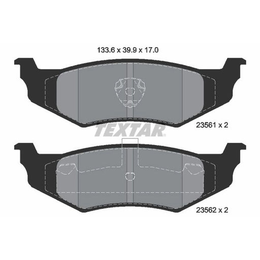 Textar Rear Brake Pad Set 2356102