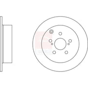 Apec 2 x Solid Rear Brake Discs SDK6178-x2