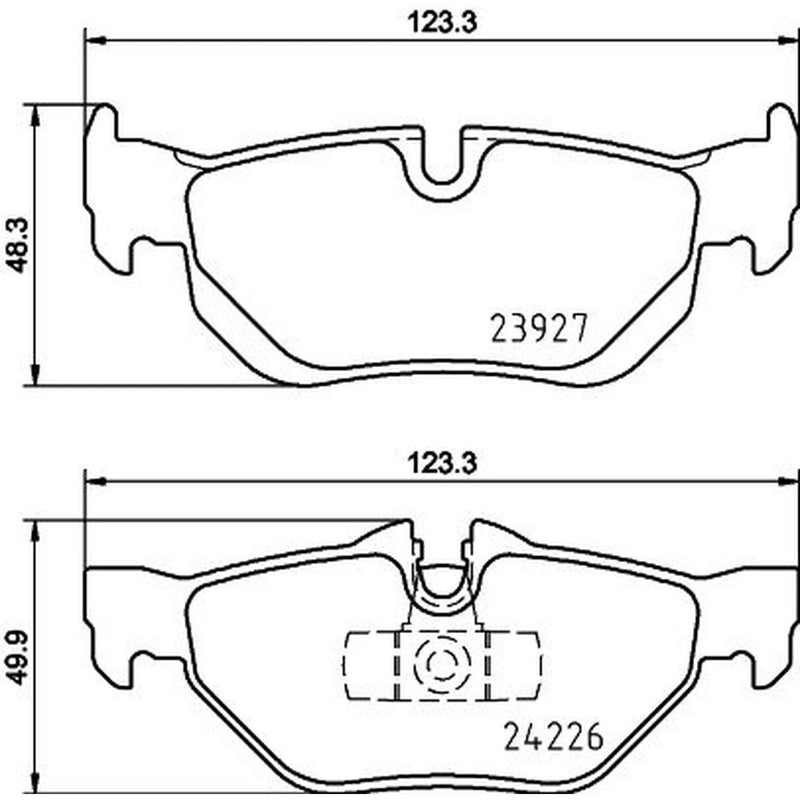 Mintex Rear Brake Pad Set MDB3449