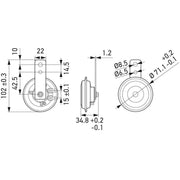 Hella Car Horn Signal Unit 3AL 012 588-061