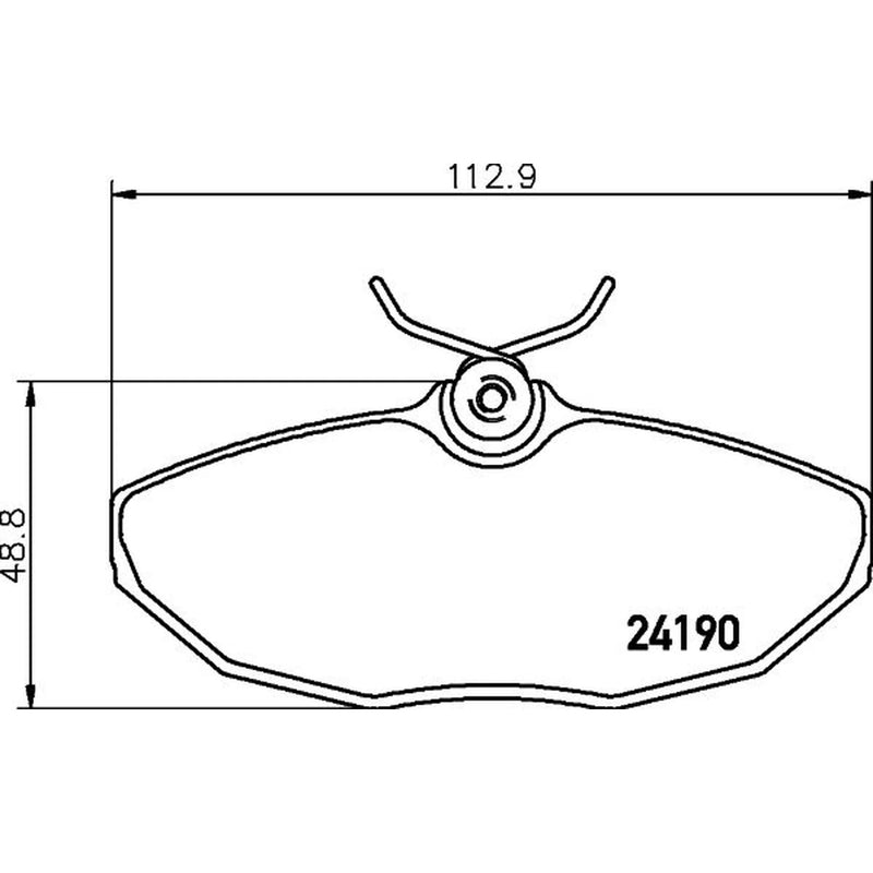 Mintex Rear Brake Pad Set MDB2641