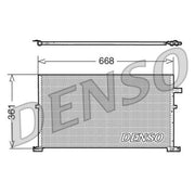 Denso Air Conditioning Condenser fits Ford Mondeo 2000-2007 1.8 2.0 2.2 2.5 3.0