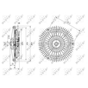 NRF Radiator Fan Clutch 49575
