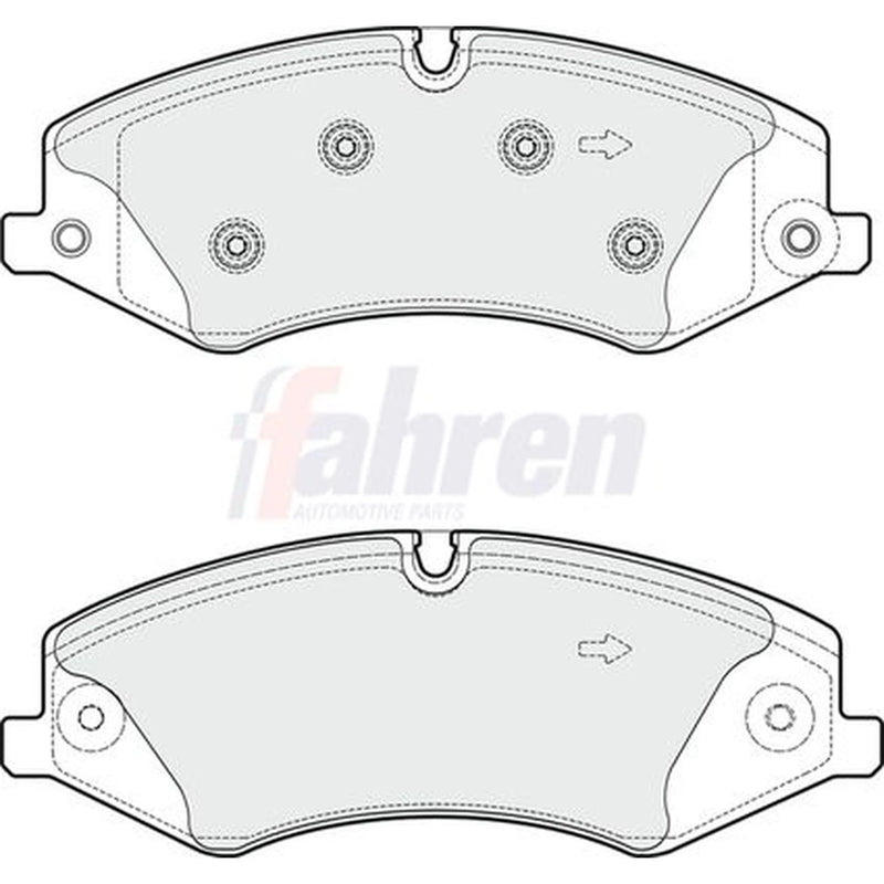 Fahren Front & Rear Brake Discs & Pads fits Land Rover Range Rover 2006-2012