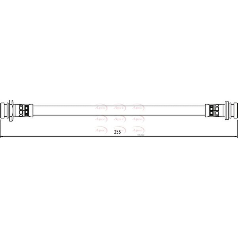 Apec Brake Hydraulic Hose Line Rear HOS4069