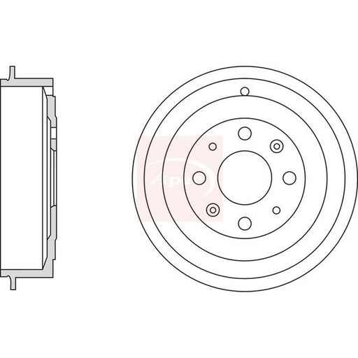 Apec Brake Drum Assembly Rear DRM9956