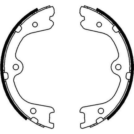 Textar Parking Brake Shoe Set 91073200