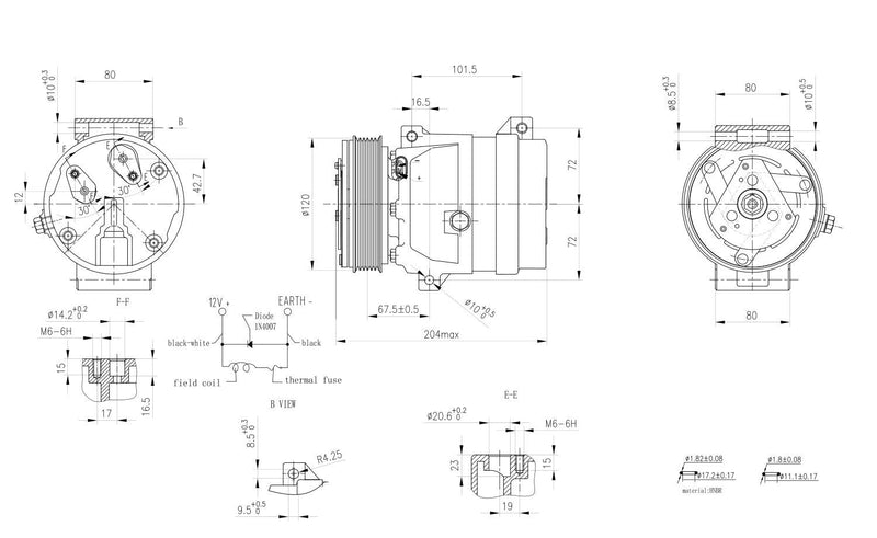 Hella Air Conditioning Compressor 8FK 366 200-671