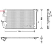 Denso Air Conditioning Condenser DCN20007