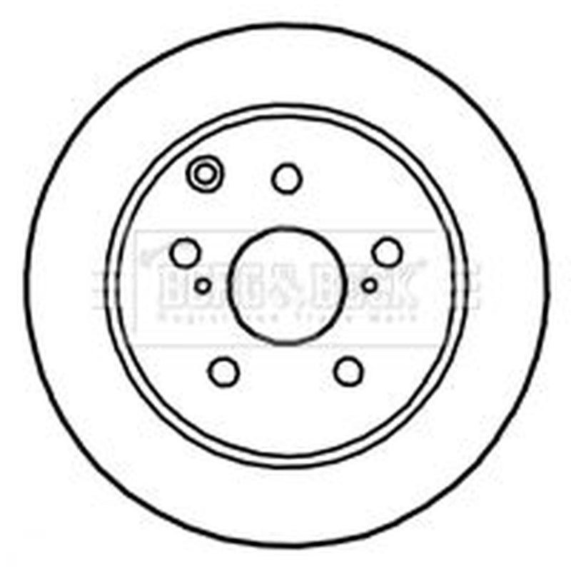 Borg & Beck 2 x Solid Rear Brake Discs BBD4771