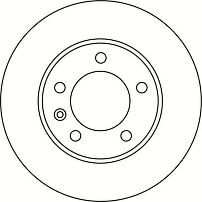 Abtex 2 x Solid Rear Brake Discs BD1741S-x2