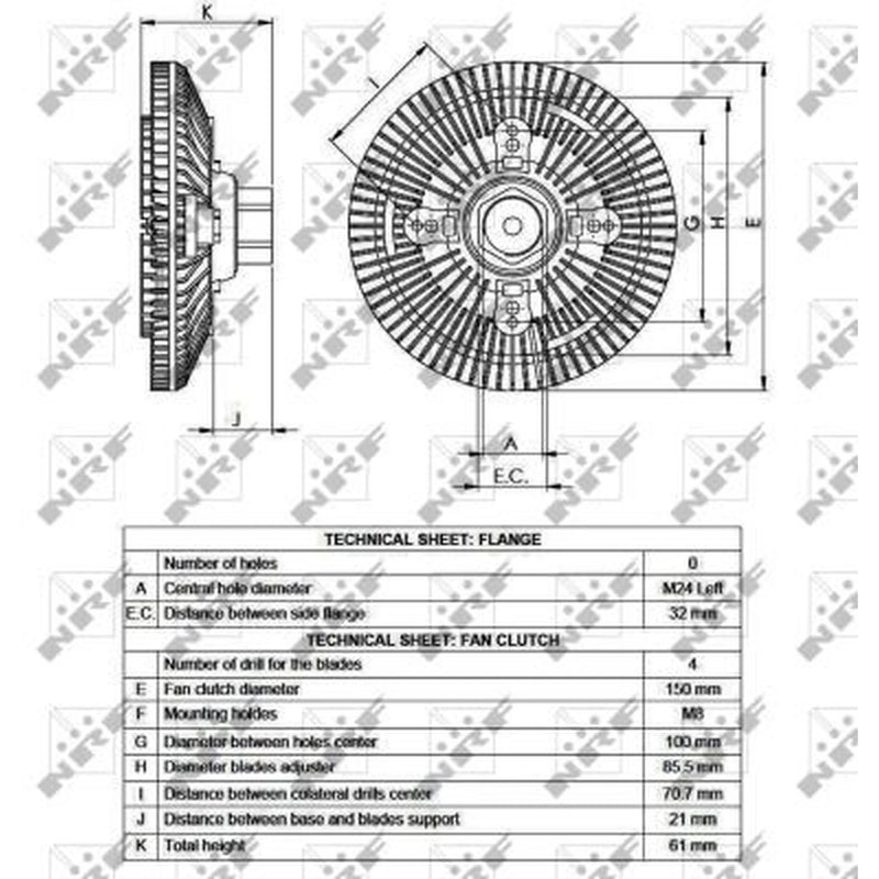 NRF Radiator Fan Clutch 49552