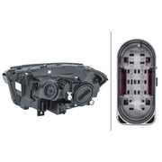 Hella Headlight Headlamp H7/H7 Right 1LG 013 074-141