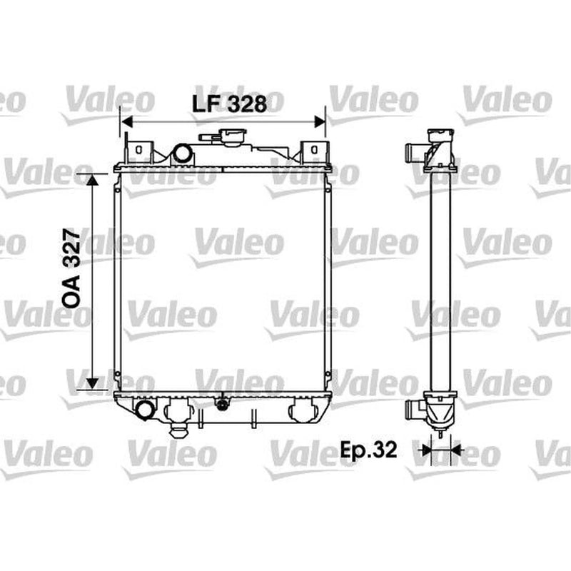 Valeo Engine Radiator 734166