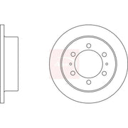 Apec 2 x Solid Rear Brake Discs DSK2070-x2