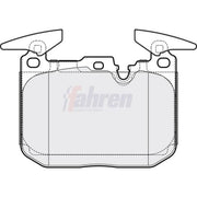 Fahren Front Brake Pad Set fits BMW 1 Sports Hatch 2011-2019