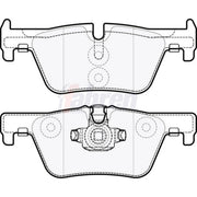 Fahren Rear Brake Pad Set fits BMW 1 Sports Hatch 2011-2019