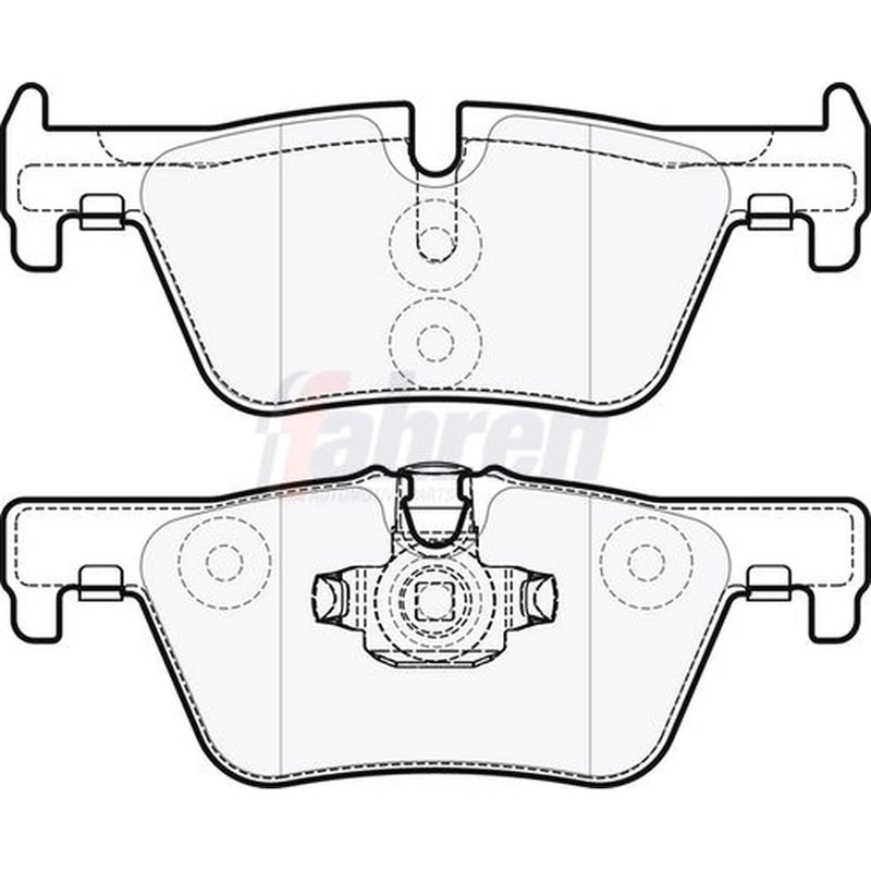 Fahren Rear Brake Pad Set fits BMW 1 Sports Hatch 2011-2019