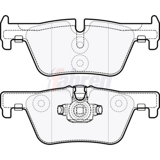 Fahren Rear Brake Pad Set FBP3286