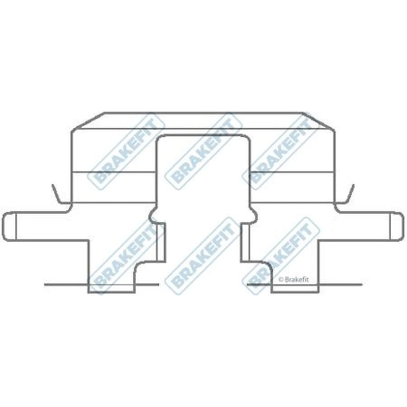 Apec Brake Pad Accessory Fitting Kit Rear BKT1089