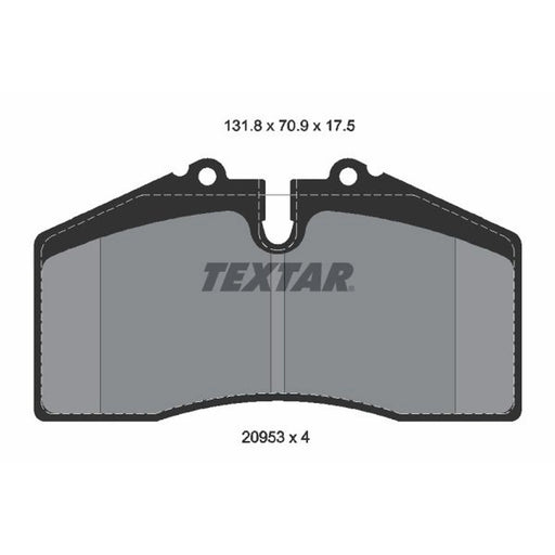 Textar Rear Brake Pad Set 2095311