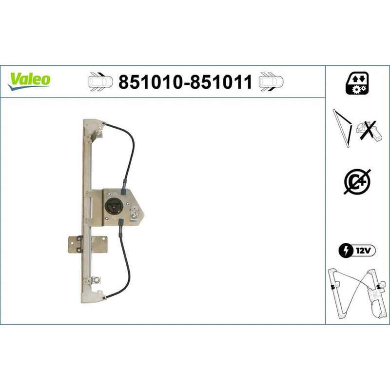 Valeo Electric Window Regulator Lifter Left Front 851010