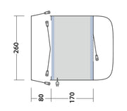 Outwell Santa Monica Driveaway Air Awning Grey - Outwell - Van Life Living
