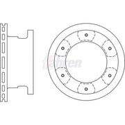 Fahren 2 x Vented Rear Brake Discs FBD7149-x2