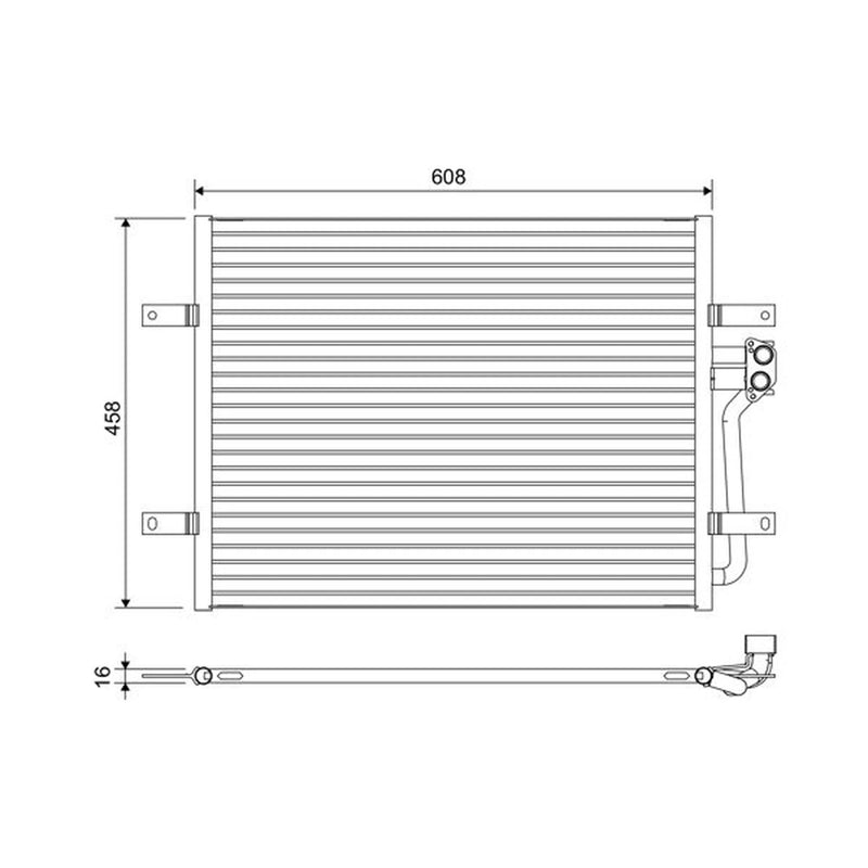 Valeo Air Conditioning Condenser 822654