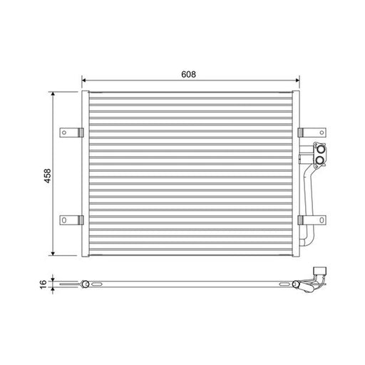 Valeo Air Conditioning Condenser 822654