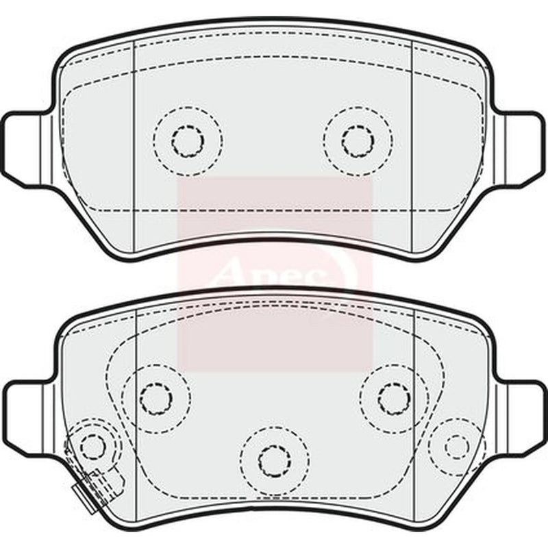 Apec Rear Brake Pad Set PAD1981