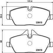 Mintex Front Brake Pad Set MDB2682