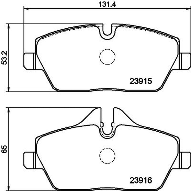 Mintex Front Brake Pad Set MDB2682