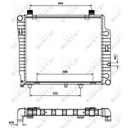 NRF Engine Radiator 50533