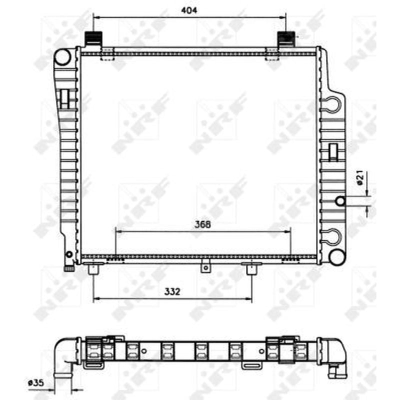 NRF Engine Radiator 50533