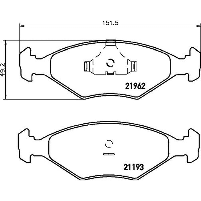 Mintex Front Brake Pad Set MDB1912