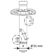 KYB Shock Absorber Damper Strut Front Right 339794