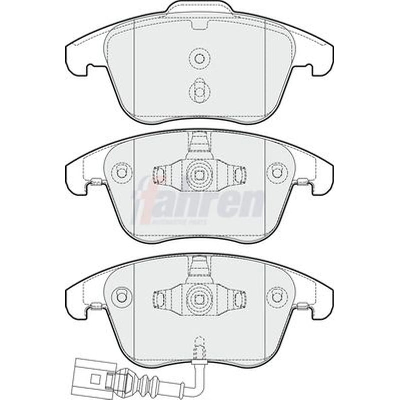 Fahren Front Brake Pad Set fits Audi Q3 2011-2018 1.4 2.0