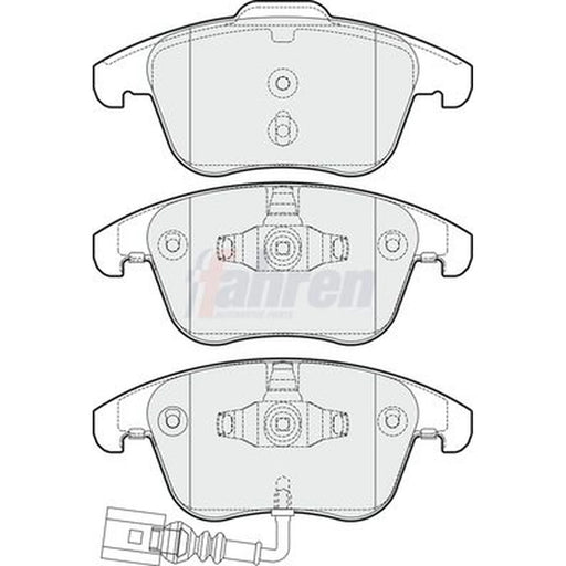 Fahren Front Brake Pad Set fits Audi Q3 2011-2018 1.4 2.0