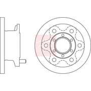 Apec 2 x Solid Front Brake Discs DSK2575-x2