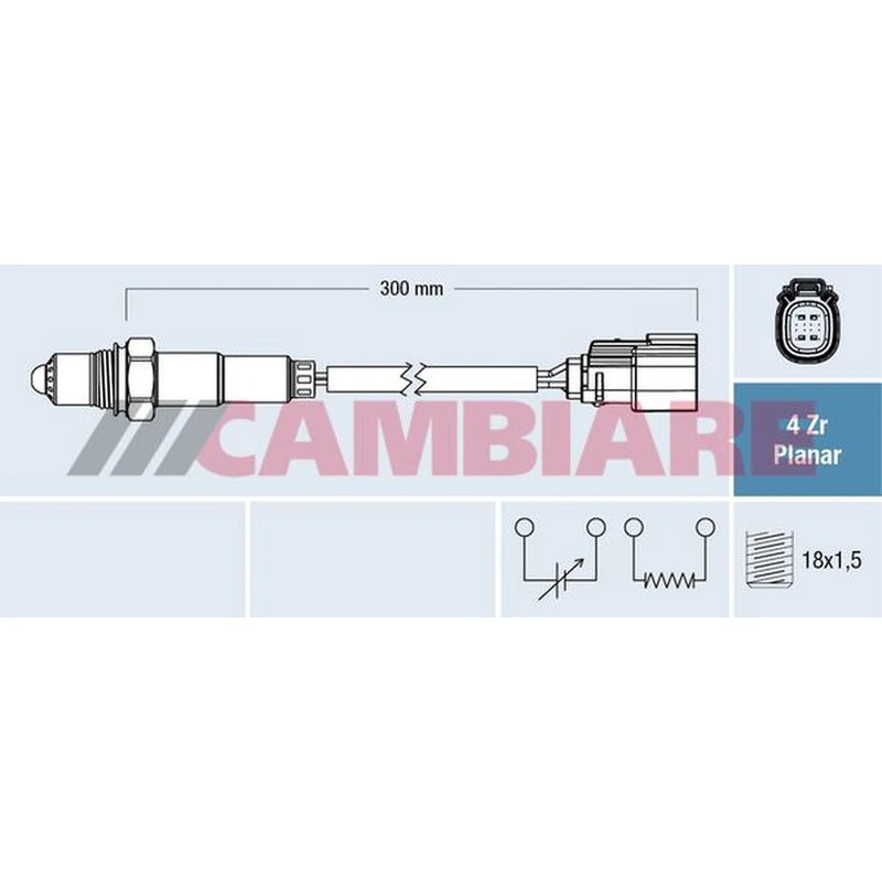 Cambiare O2 Lambda Oxygen Sensor before catalytic converter VE381867