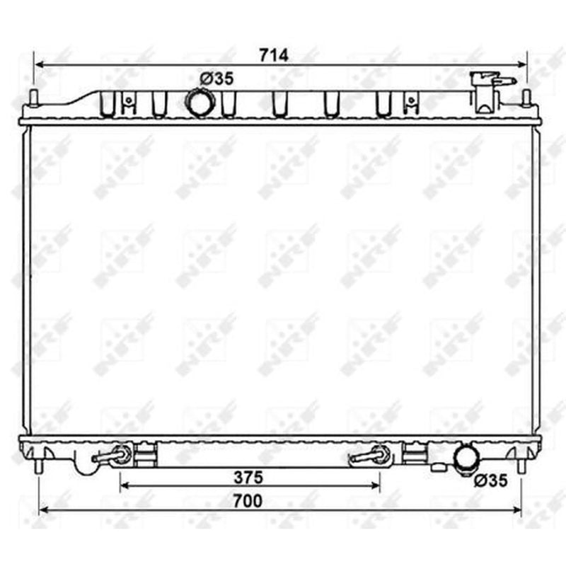 NRF Engine Radiator 53407