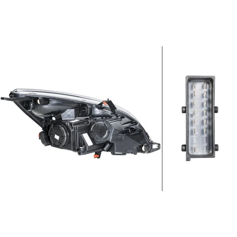 Hella Headlight Headlamp H7/H1 Left 1ES 354 830-031