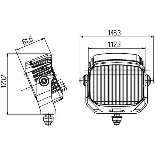 Hella Lamp ZR 0GR Hd Md12-24 Dt Lt PB1 2ZR Rear 2ZR 996 188-091 L-SX0311-014