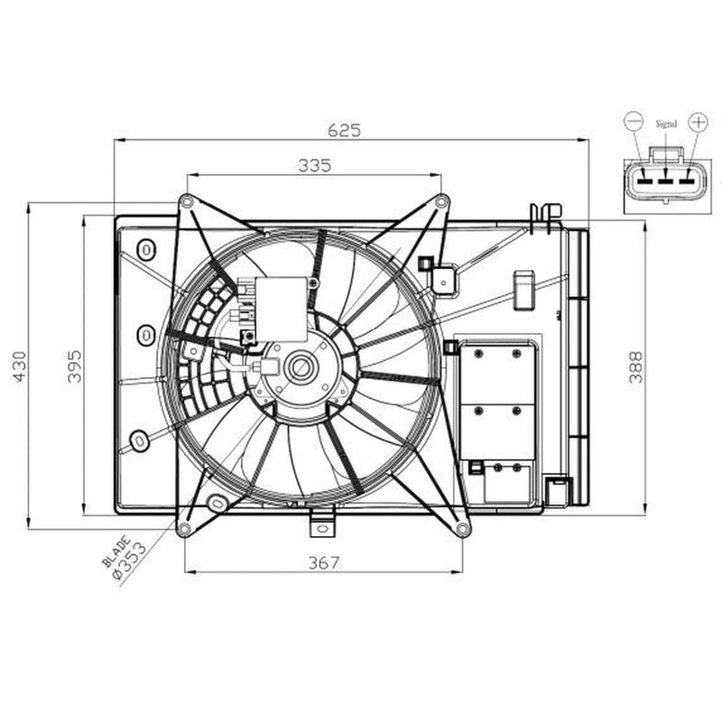 NRF Engine Cooling Fan 47949
