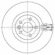 Borg & Beck 2 x Vented Front Brake Discs BBD6086S-x2