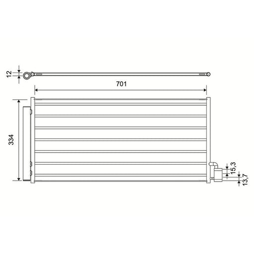 Valeo Air Conditioning Condenser 822681