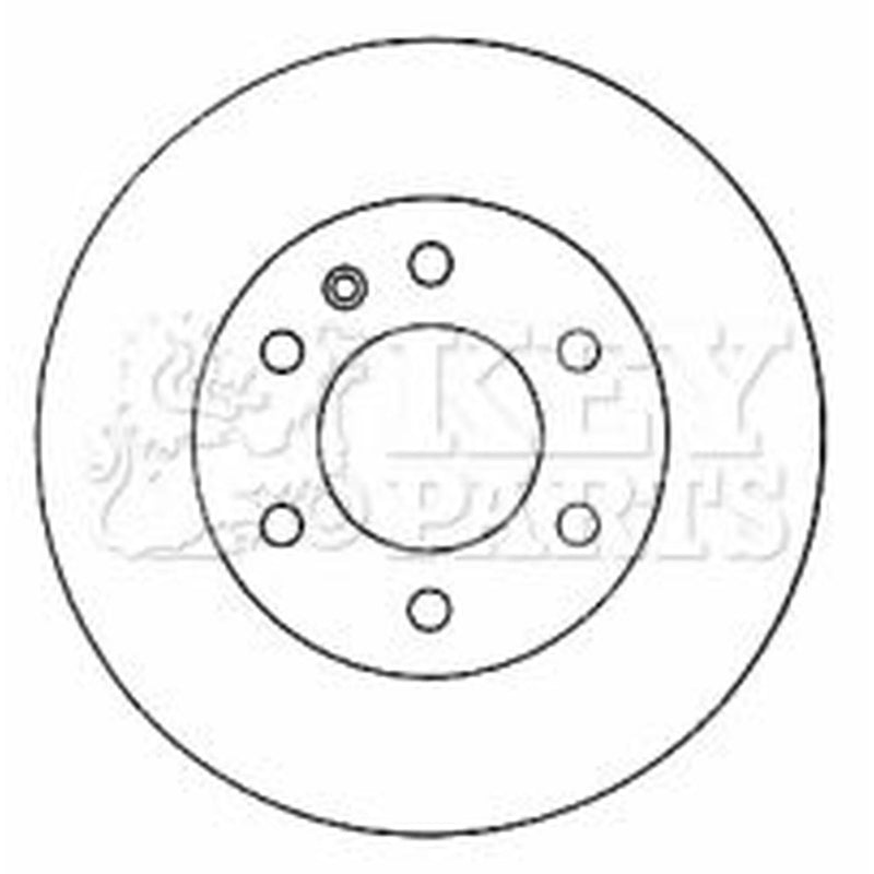 Key Parts 2 x Vented Front Brake Discs KBD4570-x2