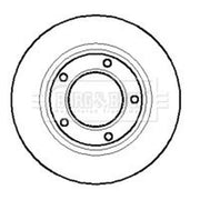 Borg & Beck 2 x Solid Front Brake Discs BBD4876-x2